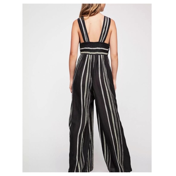 Free People • Breezin’ Through Stripe Jumpsuit - Picture 2 of 7